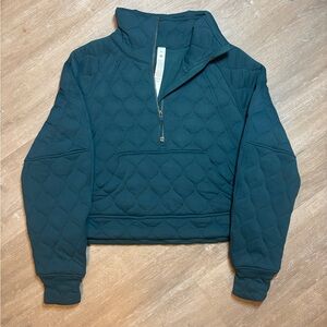 Lululemon Storm Teal Half-Zip Scuba